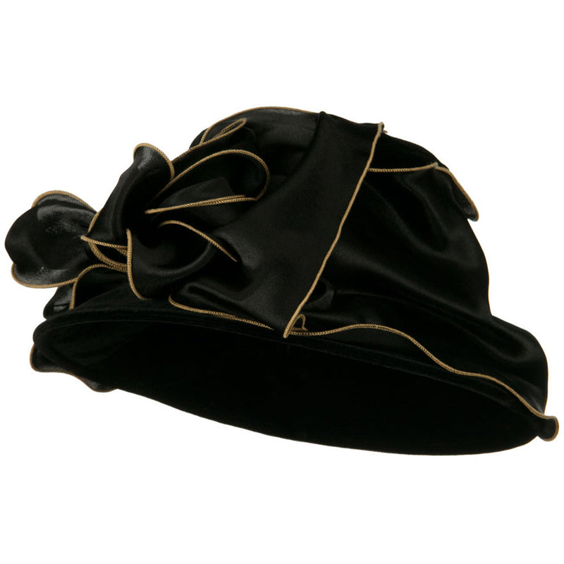 Satin Band Velvet Hat
