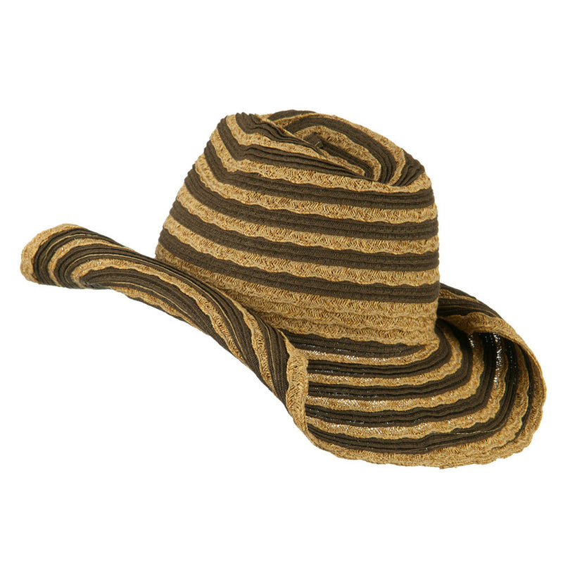 Women's UPF 50+ Striped Cowboy Hat
