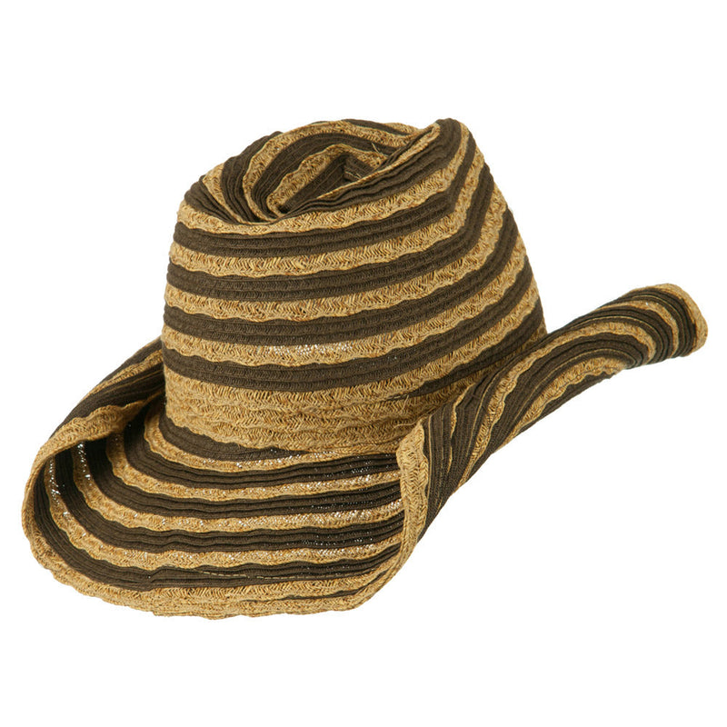 Women's UPF 50+ Striped Cowboy Hat