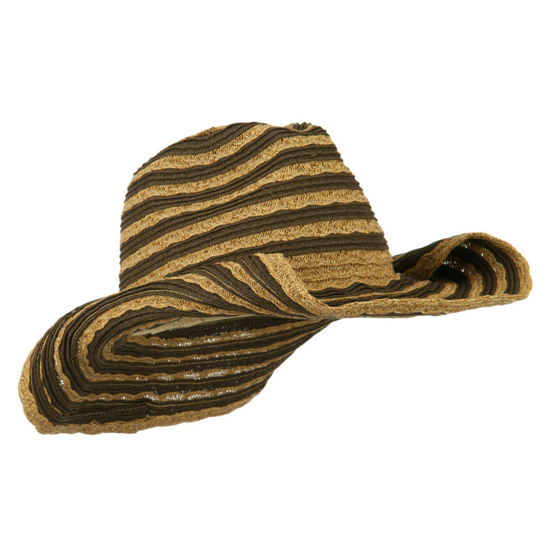 Women's UPF 50+ Striped Cowboy Hat
