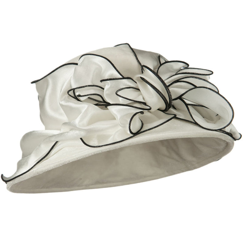 Satin Band Velvet Hat