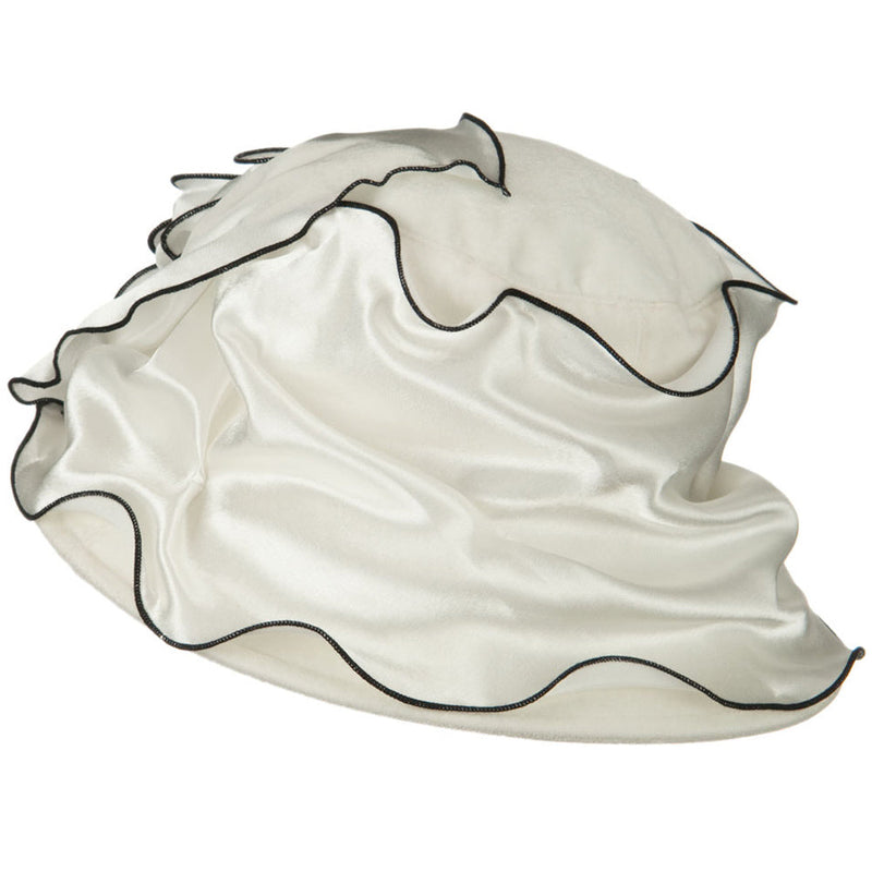 Satin Band Velvet Hat