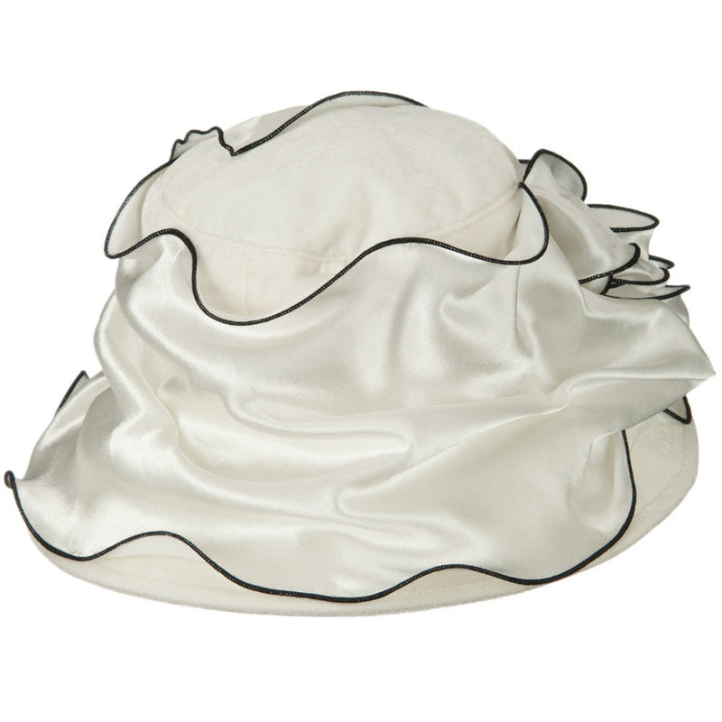 Satin Band Velvet Hat