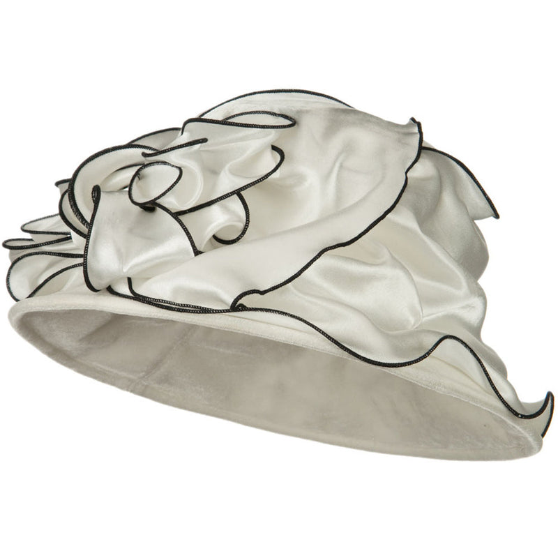 Satin Band Velvet Hat