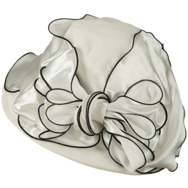 Satin Band Velvet Hat