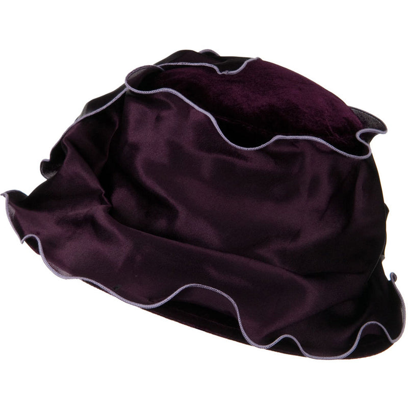 Satin Band Velvet Hat