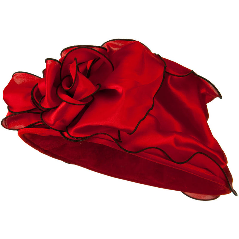 Satin Band Velvet Hat