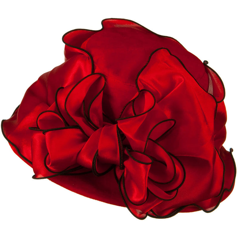 Satin Band Velvet Hat