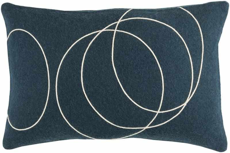 Woubrugge Dark Blue Pillow Cover