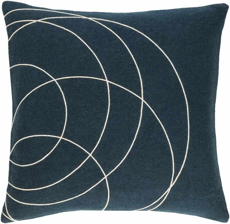 Woubrugge Dark Blue Pillow Cover