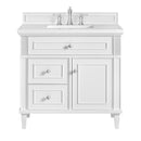 James Martin Lorelai 36" Single Bathroom Vanity, Bright White