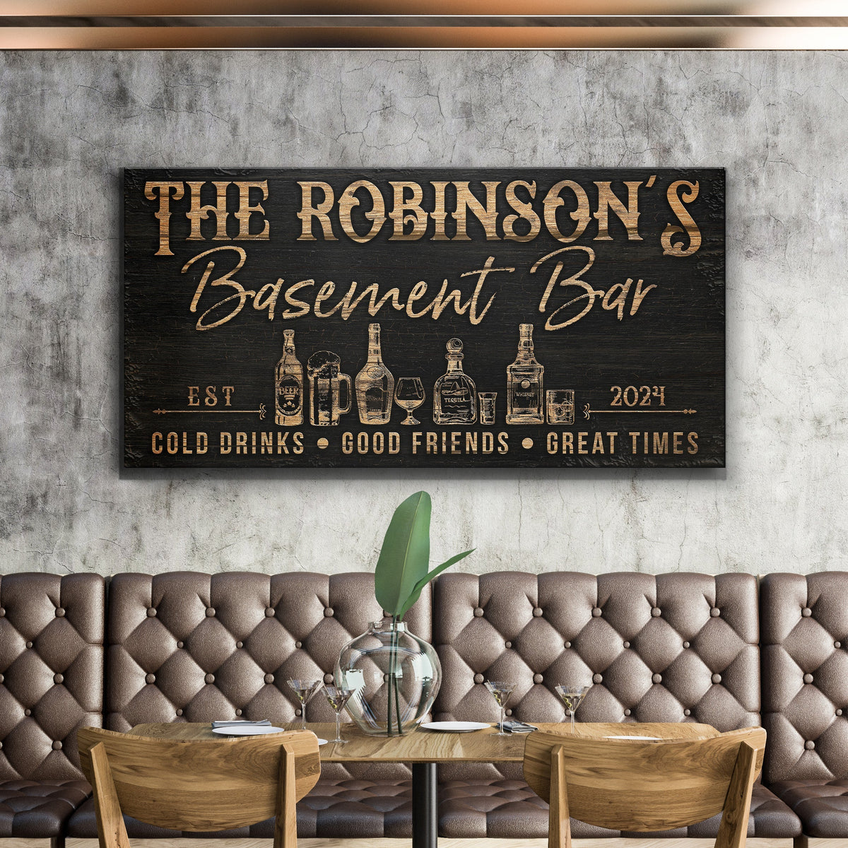 Personalized Basement Bar Sign III, photo 3 of 7