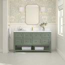 James Martin Breckenridge 60" Single Bathroom Vanity, Smokey Celadon