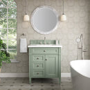 James Martin Brittany 30" Single Bathroom Vanity, Sage Green
