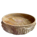 Handcrafted Gold Travertine Bathroom Vessel Sink 18 Inch Rustic