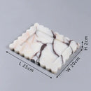 GobekUsa Calacatta Viola Marble Tray: Luxury Vanity & Kitchen Decor Tray
