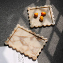 GobekUsa Calacatta Viola Marble Tray: Luxury Vanity & Kitchen Decor Tray