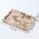 GobekUsa Calacatta Viola Marble Tray: Luxury Vanity & Kitchen Decor Tray