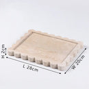 GobekUsa Calacatta Viola Marble Tray: Luxury Vanity & Kitchen Decor Tray