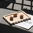 GobekUsa Calacatta Viola Marble Tray: Luxury Vanity & Kitchen Decor Tray