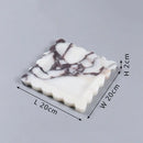 GobekUsa Calacatta Viola Marble Tray: Luxury Vanity & Kitchen Decor Tray