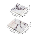 GobekUsa Calacatta Viola Marble Tray: Luxury Vanity & Kitchen Decor Tray
