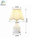 GobekUsa Ceramic LED Desk Lamp Bedroom Study Living Room Decor Art Floor Lamp