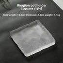 GobekUsa Crystal Glass Coaster, Minimalist Jewelry Display Panel, Japanese Tea Plate