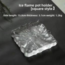 GobekUsa Crystal Glass Coaster, Minimalist Jewelry Display Panel, Japanese Tea Plate