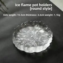 GobekUsa Crystal Glass Coaster, Minimalist Jewelry Display Panel, Japanese Tea Plate