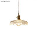GobekUsa Scalloped Edge Glass Pendant Ceiling Light for Restaurants - Industrial Style