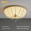 GobekUsa Crystal Dimmable LED Ceiling Light for Modern Bedroom Decor
