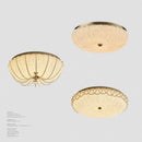 GobekUsa Crystal Dimmable LED Ceiling Light for Modern Bedroom Decor