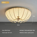 GobekUsa Crystal Dimmable LED Ceiling Light for Modern Bedroom Decor