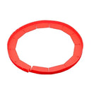 Scalloped red silicone pie crust shield kitchen baking tool by Decorbites