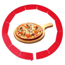 Scalloped red silicone pie crust shield kitchen baking tool by Decorbites