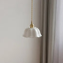 GobekUsa Ceramic LED Pendant Lamp with Adjustable Copper Socket - Nordic Modern Home Decor