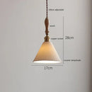 GobekUsa Ceramic LED Pendant Light: 30CM, Home Decor, Bedroom, Living Room, Dinning, Wood & Copper Socket