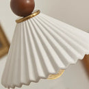 GobekUsa Ceramic Wood LED Pendant Lamp for Home Decor, Hanging Light Fixture
