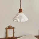 GobekUsa Ceramic Wood LED Pendant Lamp for Home Decor, Hanging Light Fixture