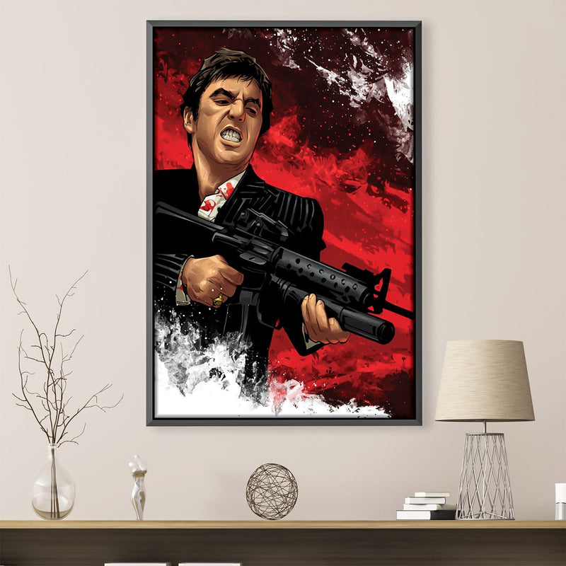 Scarface Shot Canvas