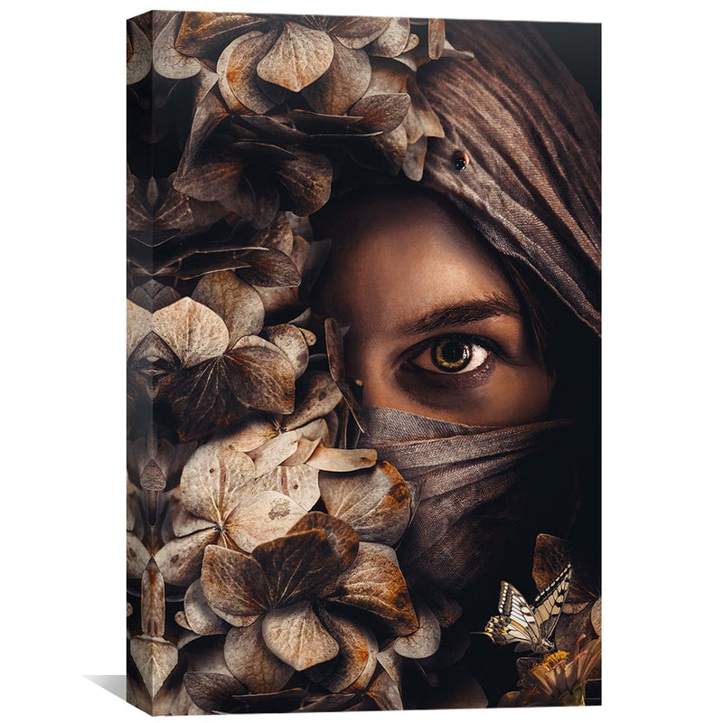 Scarfed Woman Canvas