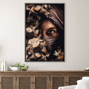 Scarfed Woman Canvas