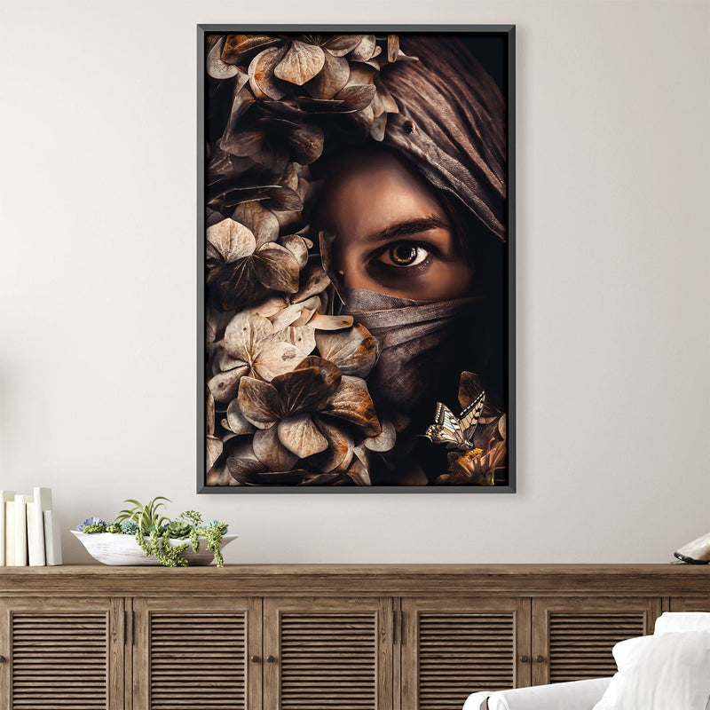 Scarfed Woman Canvas