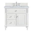 James Martin Lorelai 36" Single Bathroom Vanity, Bright White