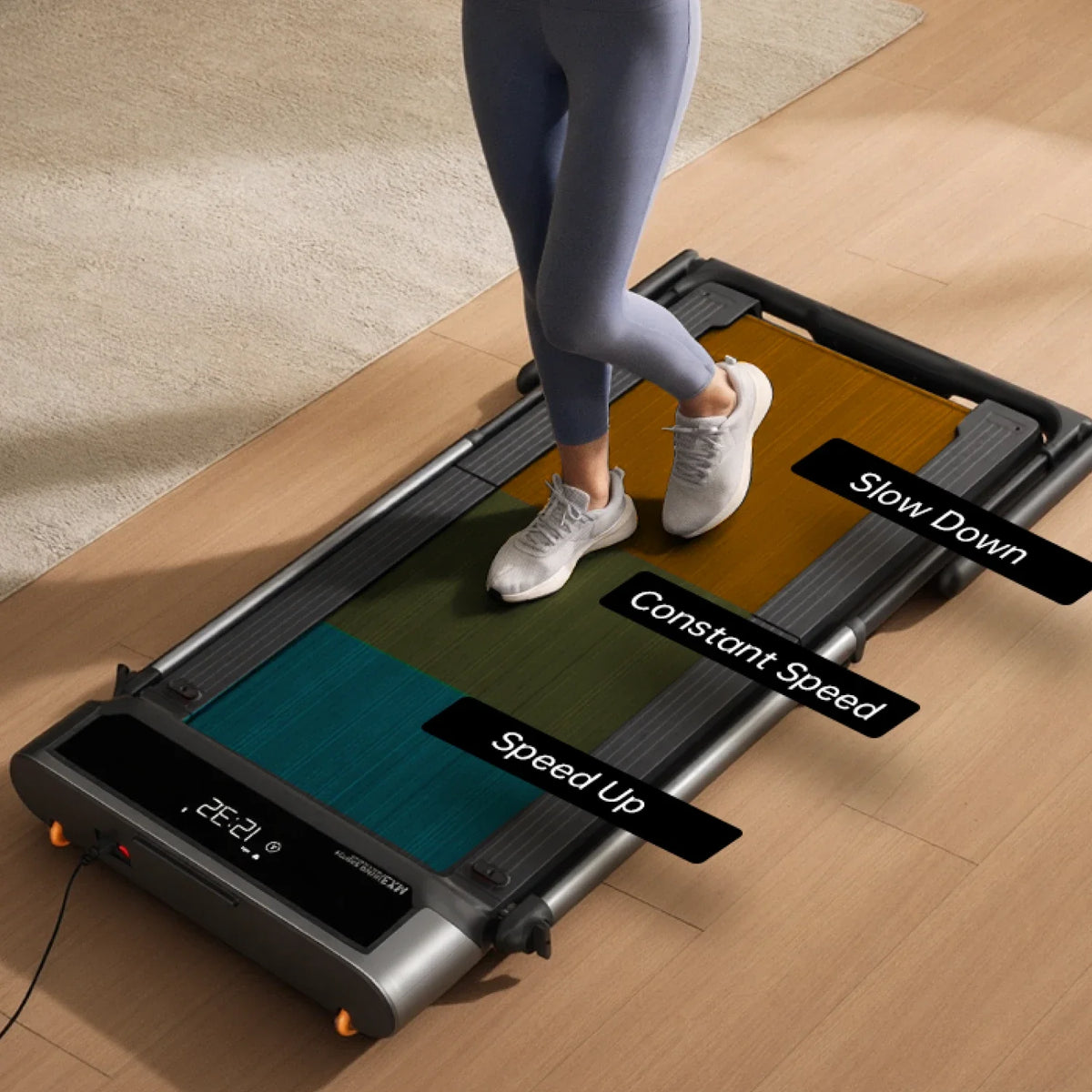 WalkingPad MX3 Folding Treadmill With Handrail, installed in a room