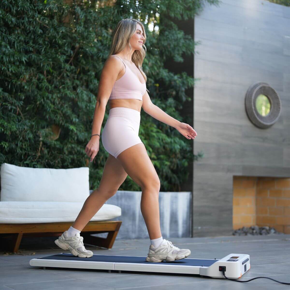 WalkingPad Z1 White Folding Treadmill, installed in a room