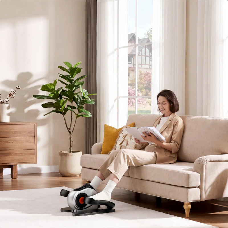 E1 Under Desk Elliptical, installed in a room