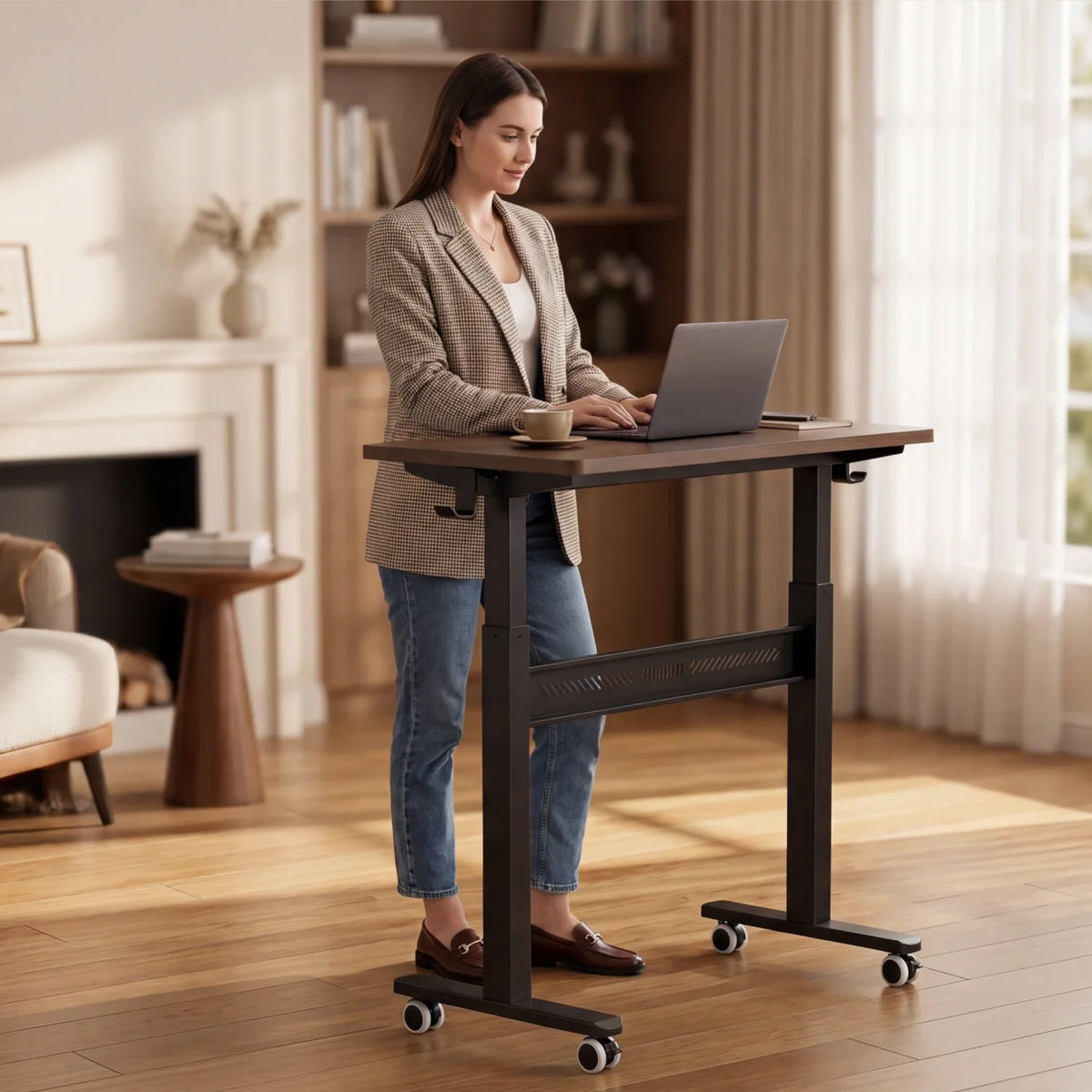 ETD3 Mobile Standing Desk , installed in a room