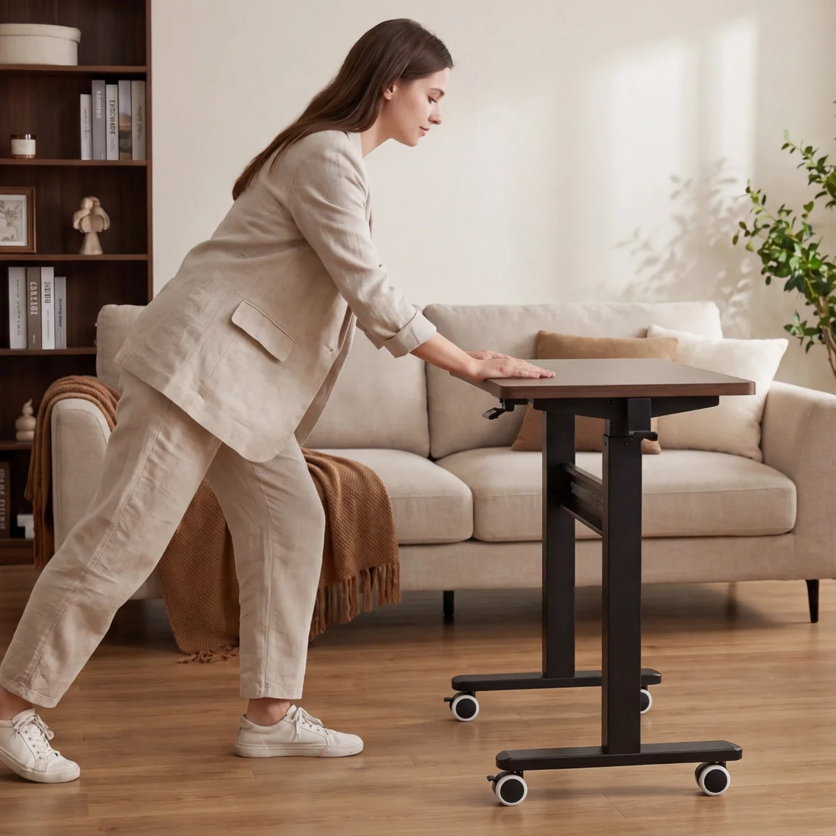 ETD3 Mobile Standing Desk , installed in a room